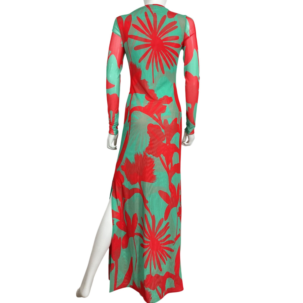 Eywasouls Malibu Floral Multicolor Scarlet Dress Size XS - Picture 3 of 4